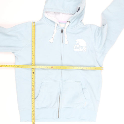 Saltrock Women's Blue Full Zip Hoodie Size M Cotton Blend