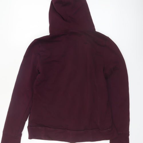 GapFit Women’s Burgundy Full Zip Hoodie M Cotton Blend