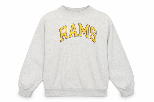 Champion Mens Grey XL Pullover Sweatshirt RAMS Logo Vintage