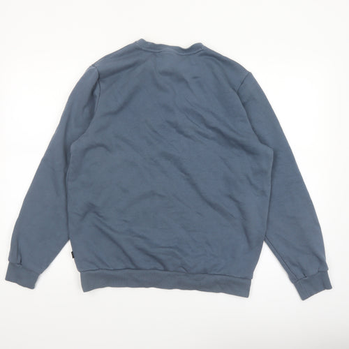 Puma Men's Blue Crew Neck Pullover Sweatshirt Size M