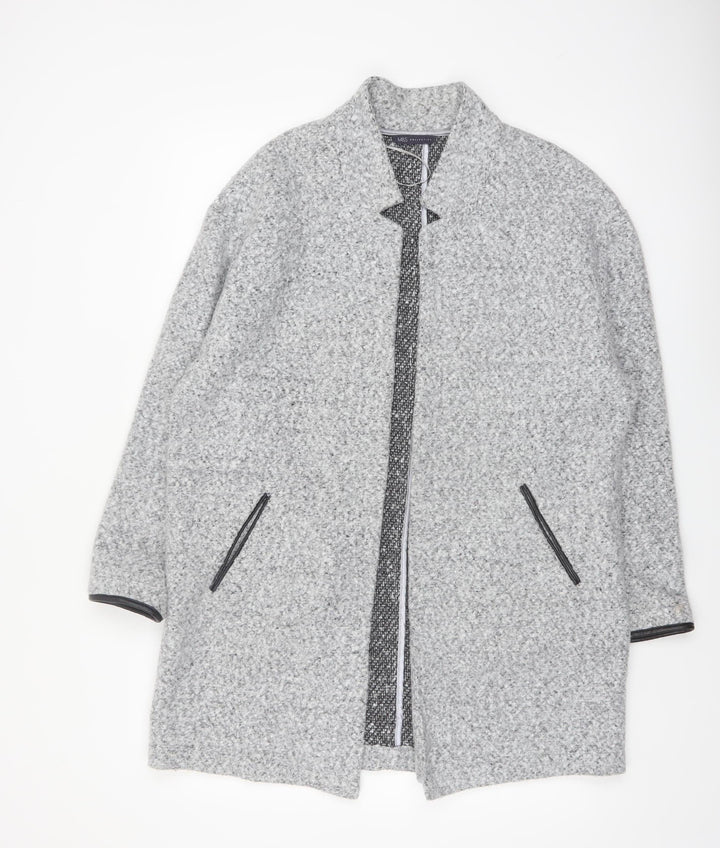 Marks and Spencer Women's Grey Mid-Length Overcoat Size 16