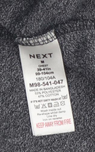 Next Men's Grey Regular Fit Long Sleeve Casual Knit Top M
