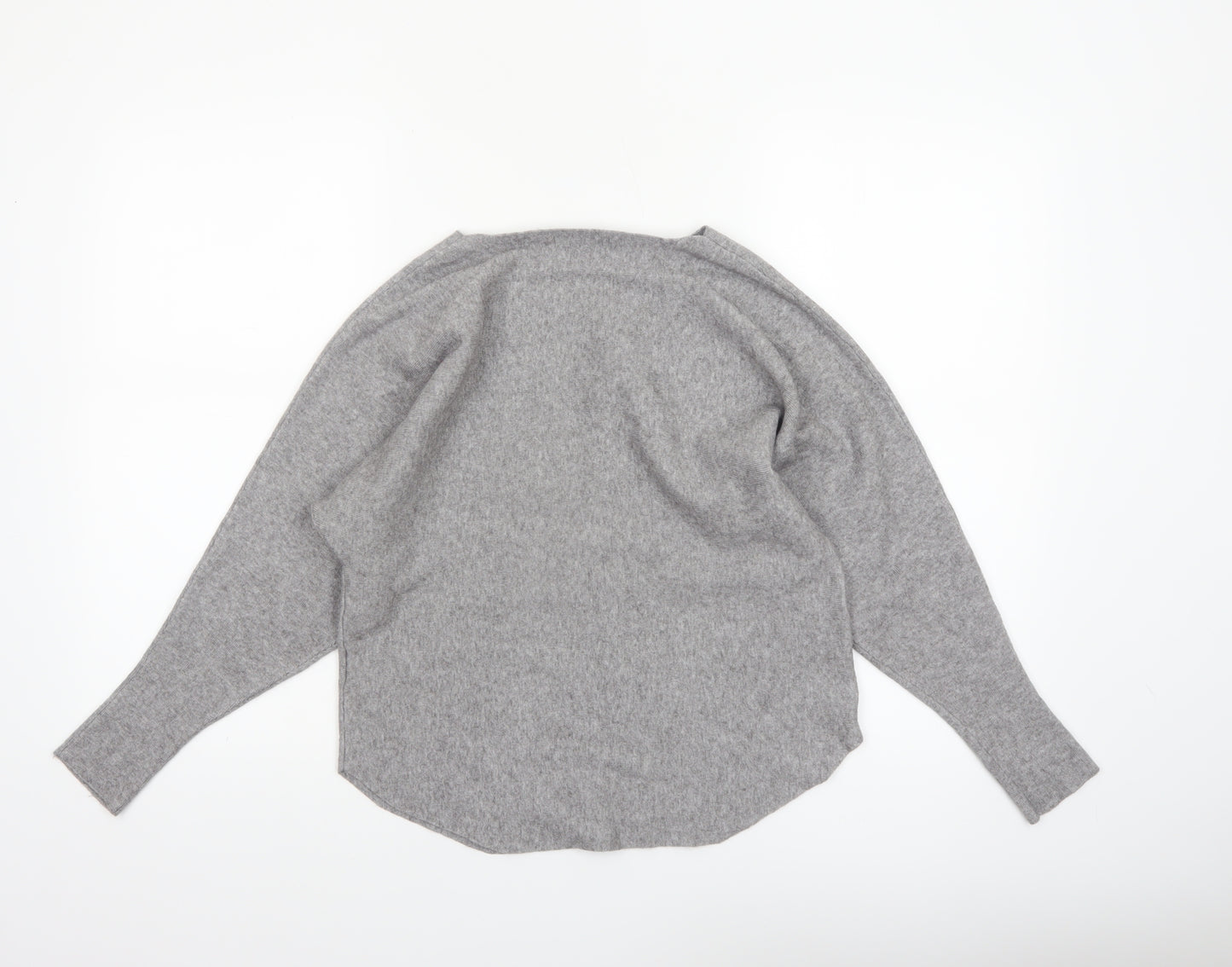 Paramour Women's Grey Beaded Knit Pullover Jumper Size S
