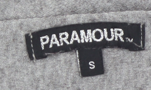 Paramour Women's Grey Beaded Knit Pullover Jumper Size S