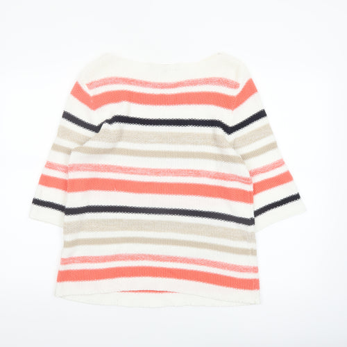 Jessica Graaf Women Multicoloured Striped 3/4 Sleeve Pullover Jumper S