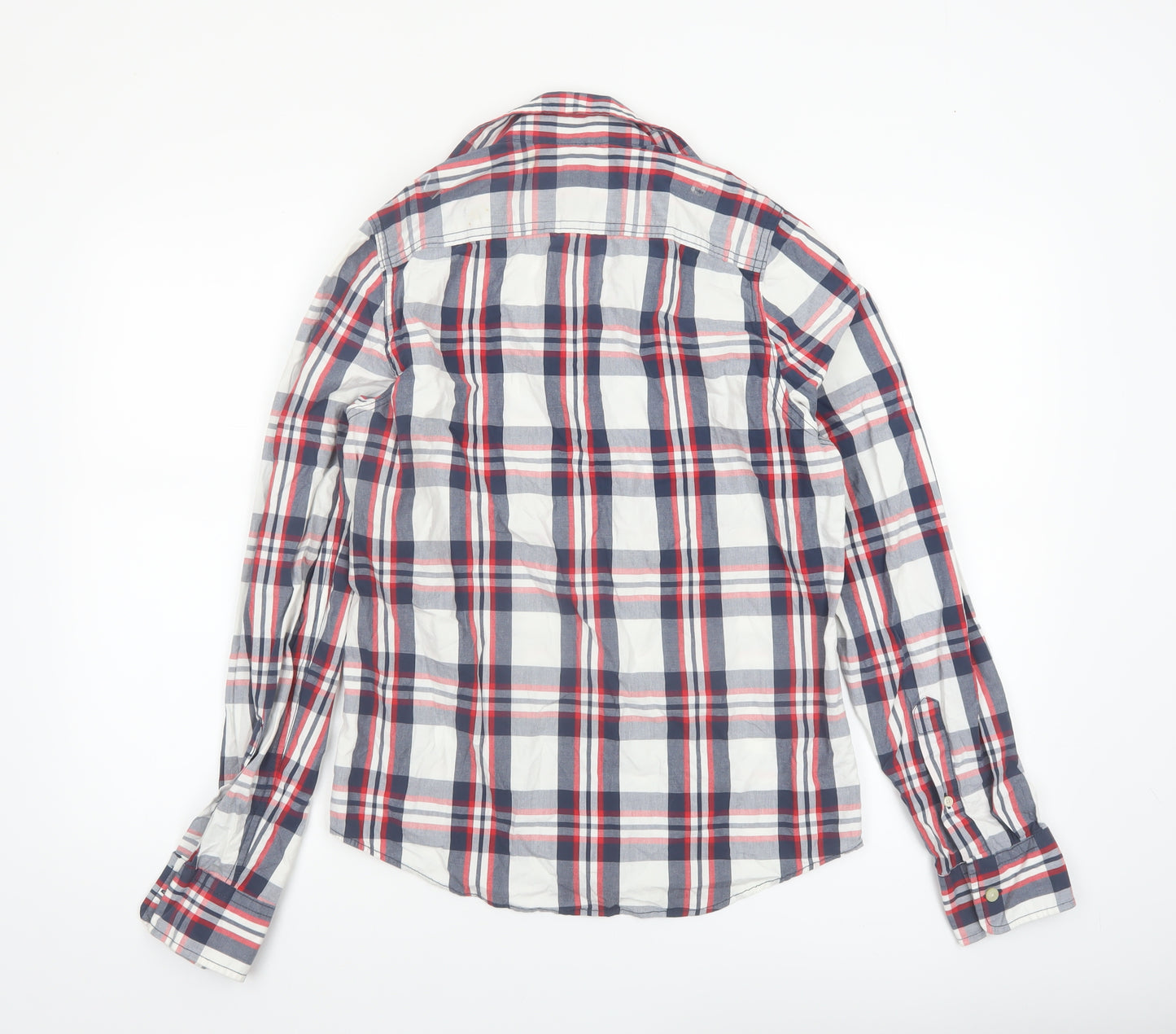 Abercrombie Boys Multicoloured Plaid Long Sleeve Button-Up Shirt XL Cotton