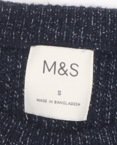 Marks and Spencer Men's Multicoloured Striped Pullover Jumper Size S