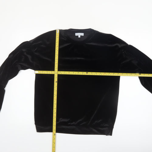 Warehouse Women’s Black Velvet Long Sleeve Blouse Size 10