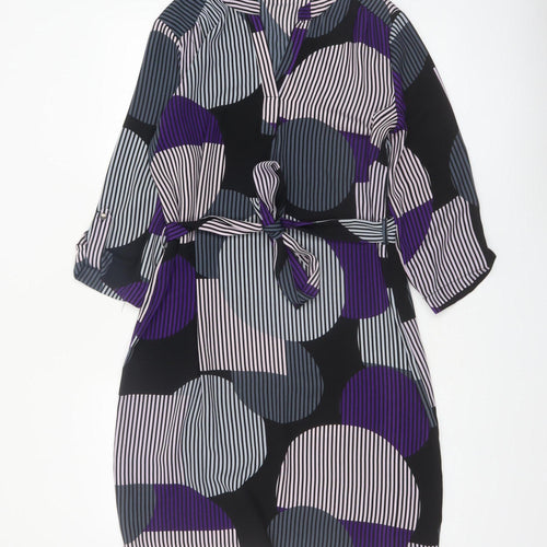 Principles by Ben de Lisi Women’s Multicoloured Geometric Shift Dress Size 14