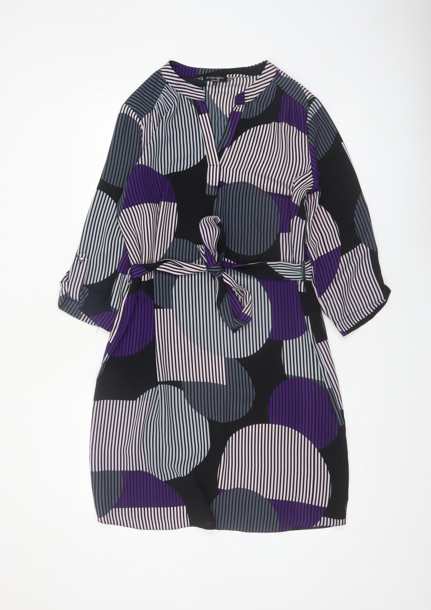 Principles by Ben de Lisi Women’s Multicoloured Geometric Shift Dress Size 14
