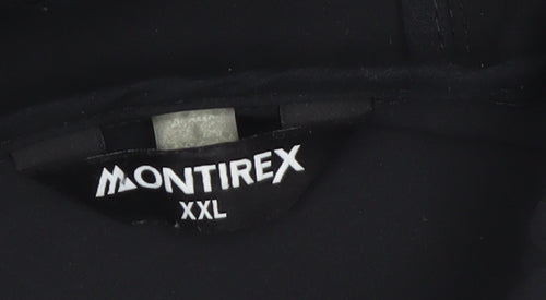 Montirex Men's Black 2XL Softshell Hooded Jacket