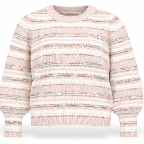 Yaya Women Multicoloured Striped Knit Crew Neck Jumper Size M