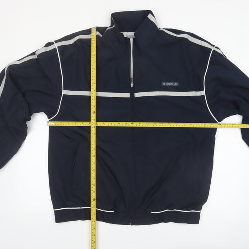 Reebok Men’s Blue XL Sports Full Zip Reflective Jacket