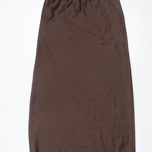 Wednesday's Girl Women's Brown Size 12 Midi Straight Skirt