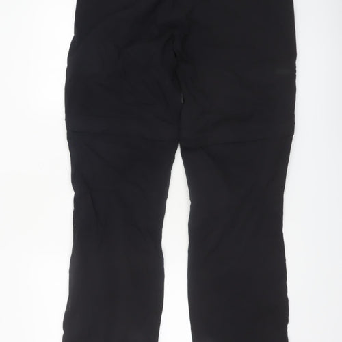 Crivit Women's Black Cargo Convertible Trousers Size 14