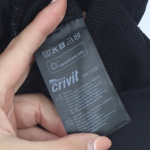 Crivit Women's Black Cargo Convertible Trousers Size 14