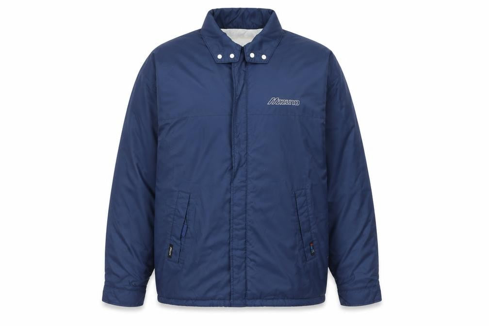 Mizuno Men's Blue Medium Windbreaker Nylon Jacket