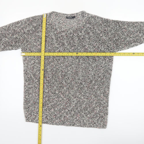 Marks and Spencer Women’s Grey Chunky-Knit Pullover Jumper Size 14