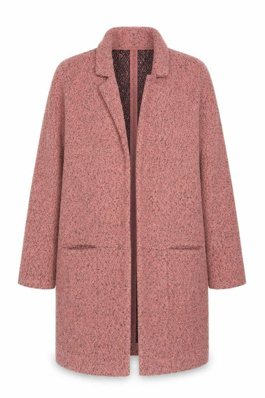 Next Womens Pink Coatigan Size 10 Regular Mid-Length Overcoat