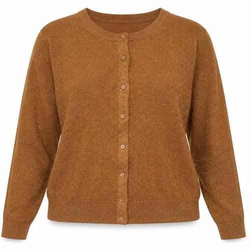 Marks and Spencer Women Brown Size 18 Glitter Knit Cardigan