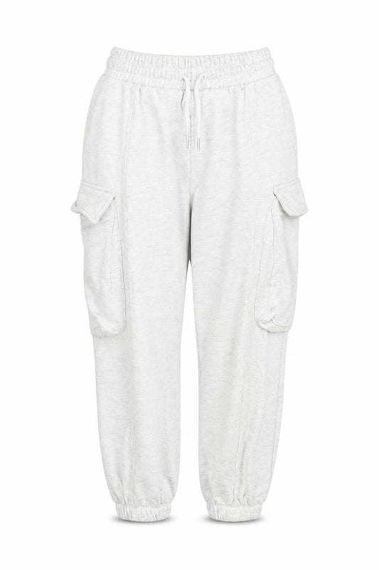 Front view of ASOS Design Women’s Grey Cargo Jogger Trousers, size S