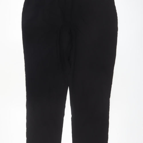 Oasis Women’s Black Slim Fit Cropped Trousers Size 14