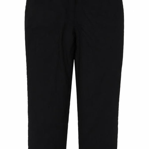 Oasis Women’s Black Slim Fit Cropped Trousers Size 14
