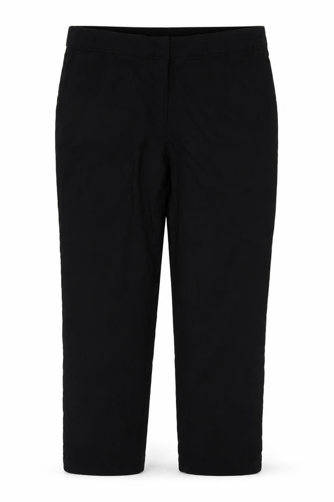 Oasis Women’s Black Slim Fit Cropped Trousers Size 14
