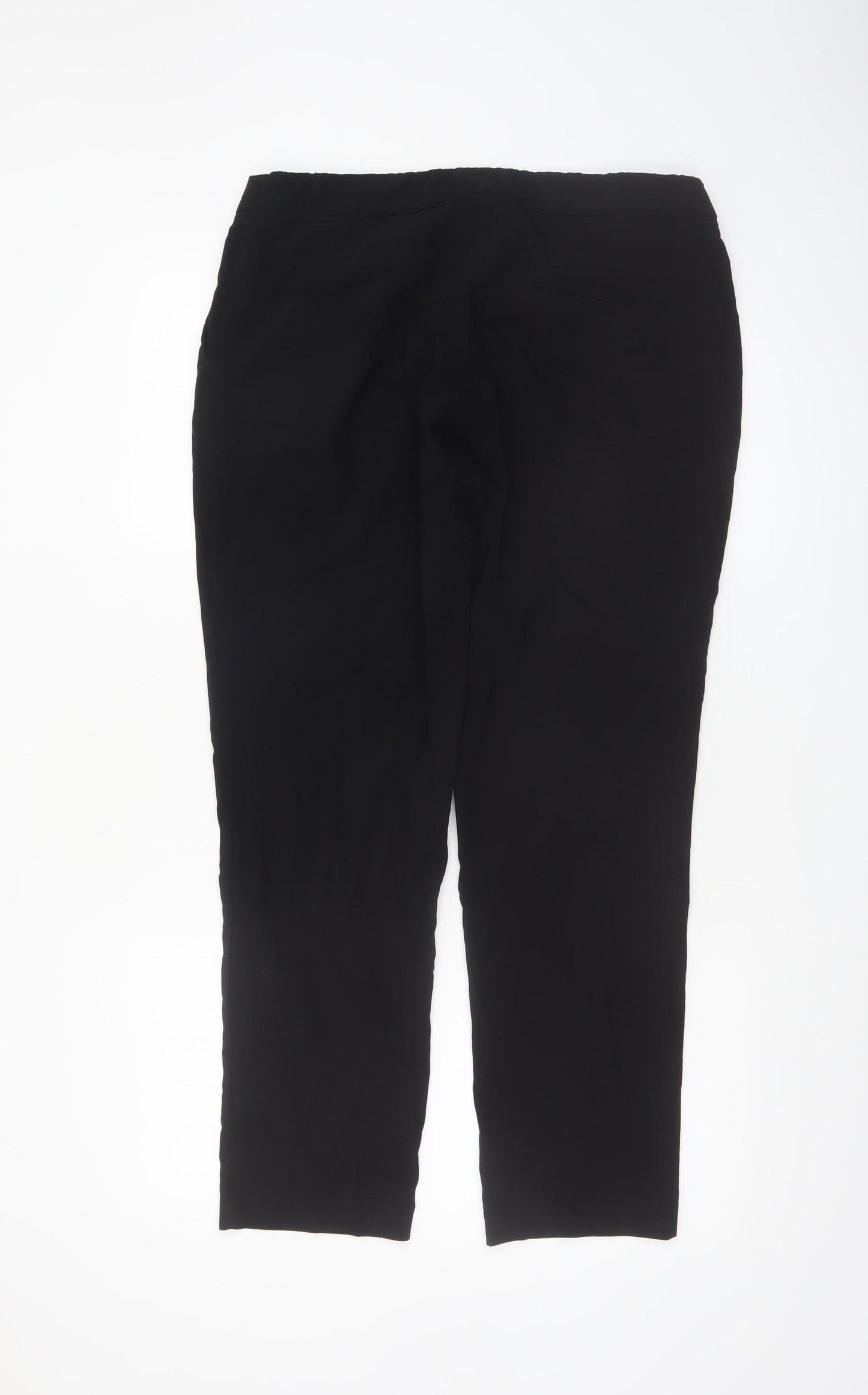 Oasis Women’s Black Slim Fit Cropped Trousers Size 14