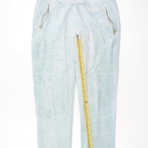 Juicy Couture Women's Blue Velour Jogger Trousers XS