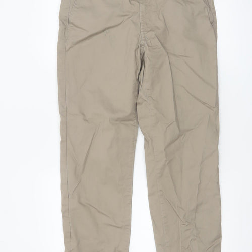 Marks and Spencer Men Beige Chino Trousers 32W 29L Regular Fit