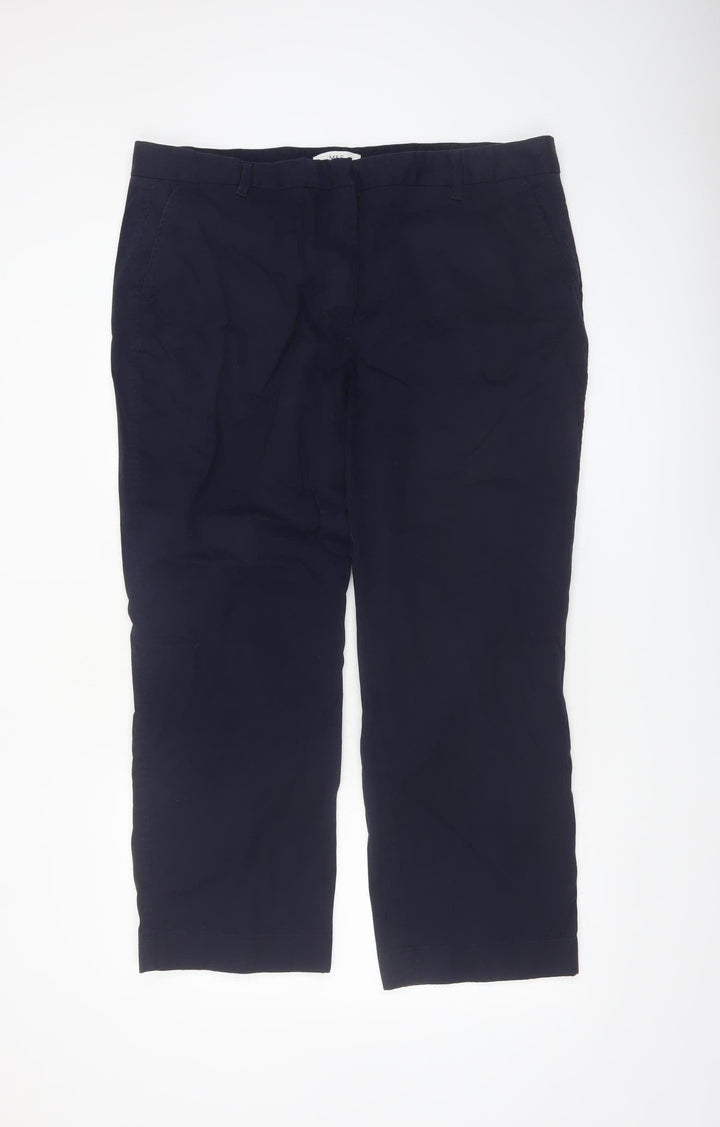 Marks and Spencer Women’s Blue Chino Trousers Size 20 Short