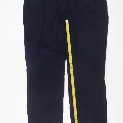 Marks and Spencer Women’s Blue Chino Trousers Size 20 Short