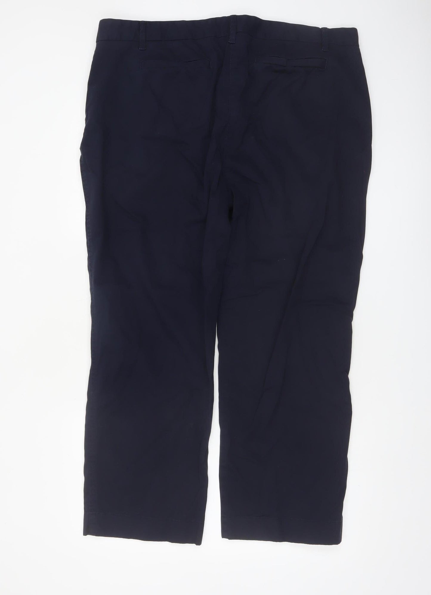Marks and Spencer Women’s Blue Chino Trousers Size 20 Short