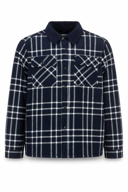 Firetrap Men's Blue Check Flannel Shirt Jacket XL