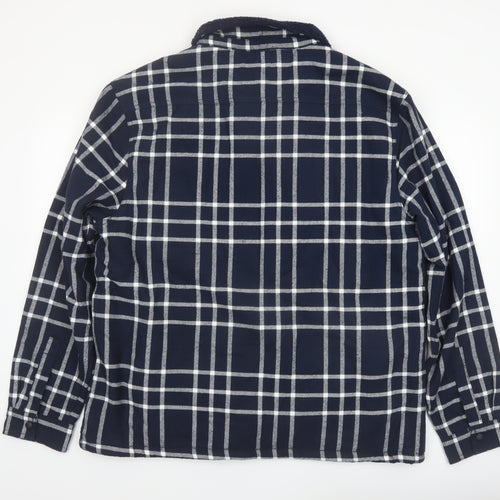 Firetrap Men's Blue Check Flannel Shirt Jacket XL