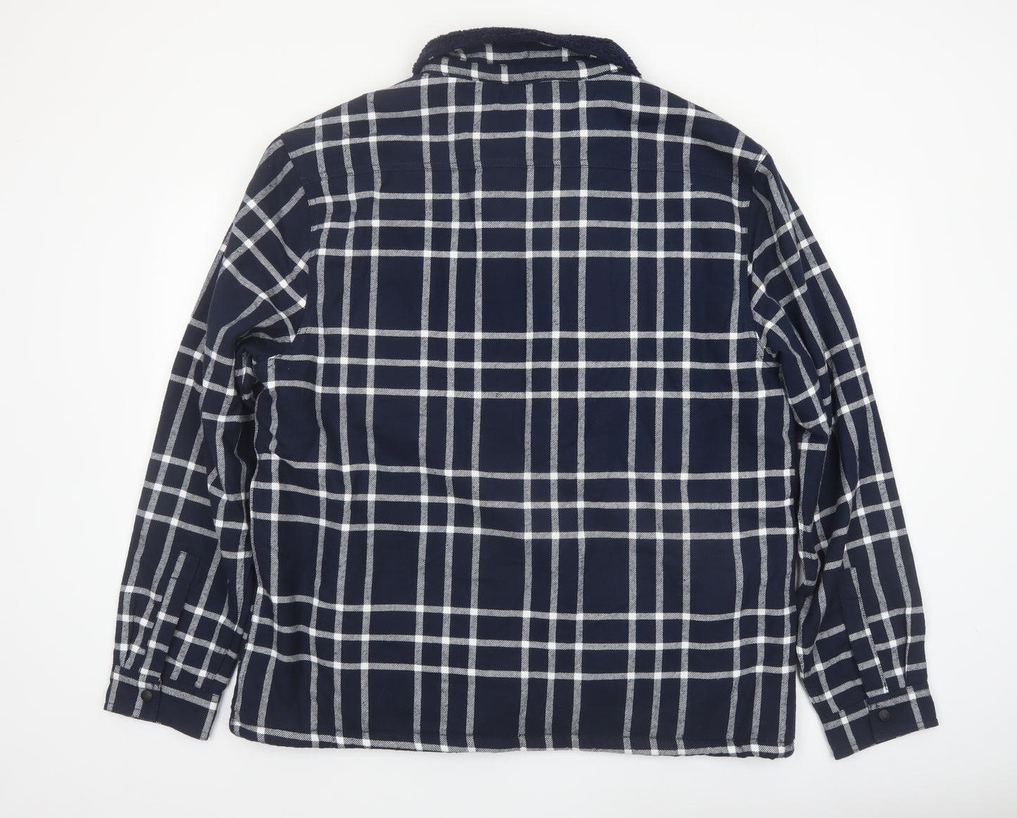 Firetrap Men's Blue Check Flannel Shirt Jacket XL