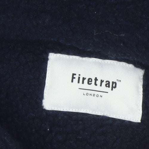Firetrap Men's Blue Check Flannel Shirt Jacket XL