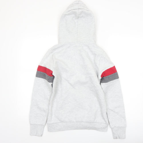 Superdry Women’s Grey Full Zip Hoodie UK 10 Cotton Blend