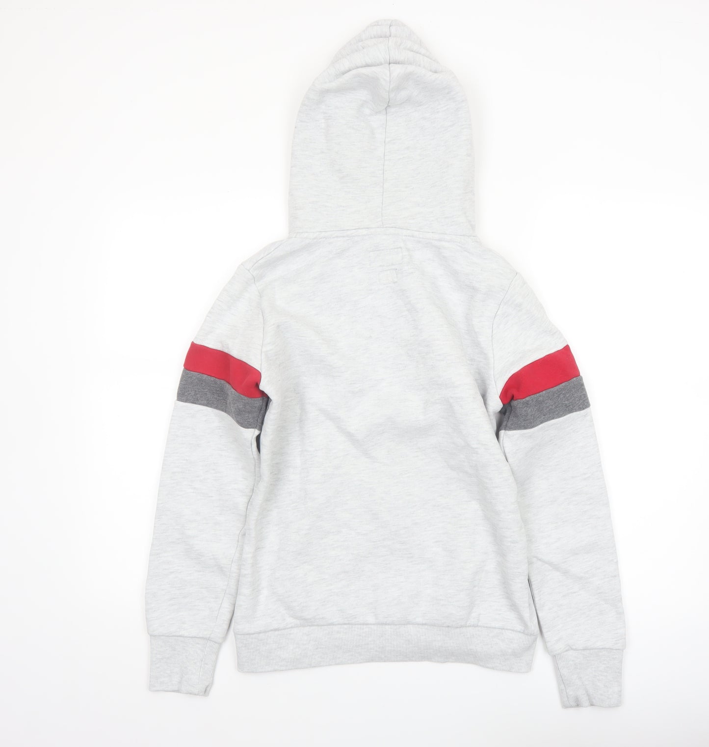 Superdry Women’s Grey Full Zip Hoodie UK 10 Cotton Blend
