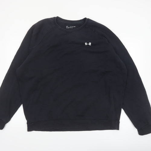 Under Armour Men Black 2XL Pullover Fleece Sweatshirt