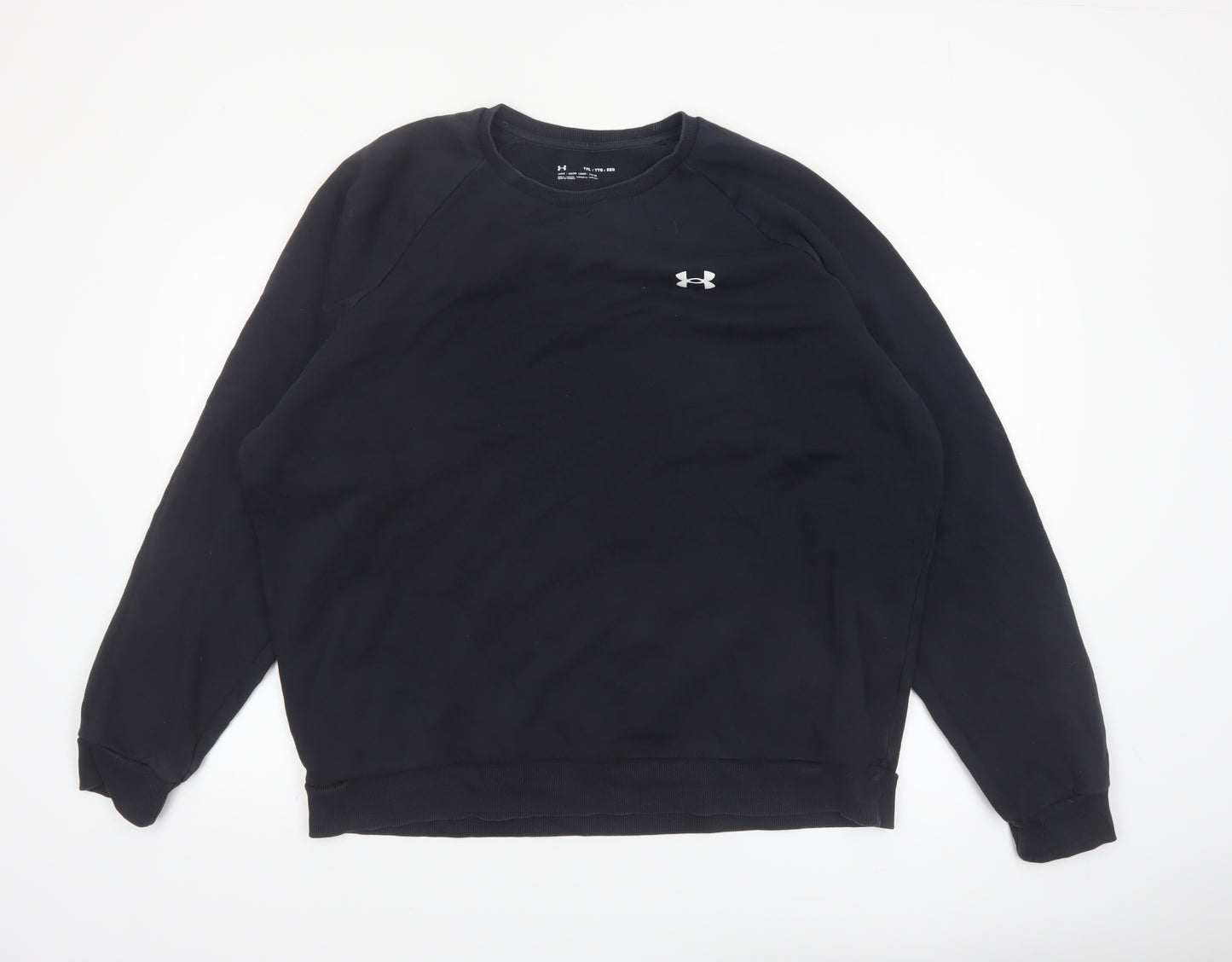 Under Armour Men Black 2XL Pullover Fleece Sweatshirt