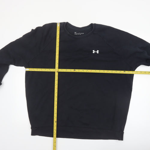 Under Armour Men Black 2XL Pullover Fleece Sweatshirt