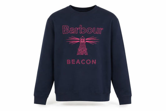 Barbour Beacon Men's Blue Cotton Pullover Sweatshirt Size S