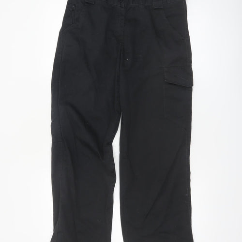 Dickies Womens Black Cargo Workwear Trousers Size 10 Regular