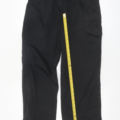 Dickies Womens Black Cargo Workwear Trousers Size 10 Regular