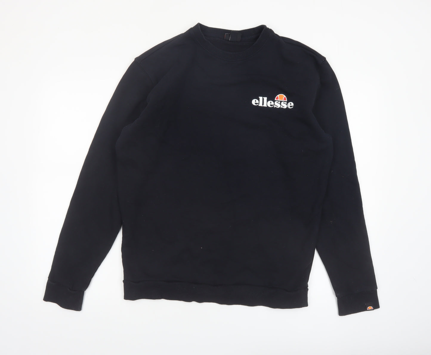 Ellesse Men's Black Crew Neck Pullover Sweatshirt M