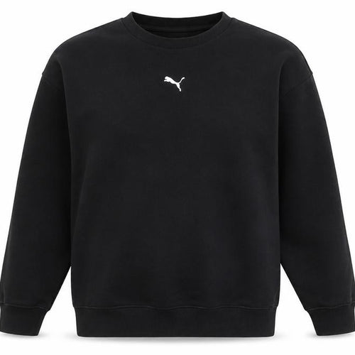 Puma Women Black XS Crew Neck Cotton Blend Sweatshirt