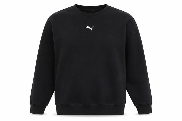 Puma Women Black XS Crew Neck Cotton Blend Sweatshirt