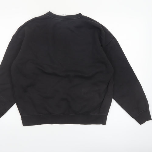 Puma Women Black XS Crew Neck Cotton Blend Sweatshirt